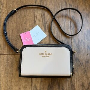 Kate Spade Black and Cream Crossbody Bag